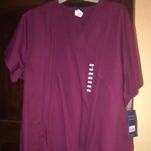 Maroon Scrub Set